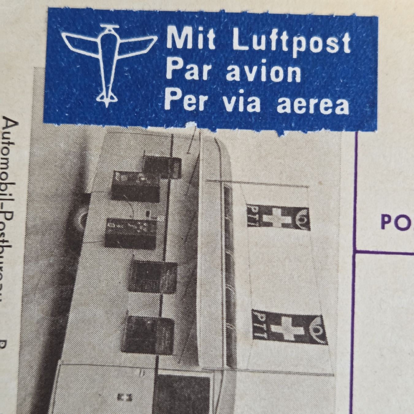 Alle Briefmarken: Postkarte Flugpost 1937 – Gebraucht aus Stans von Ducati16 6