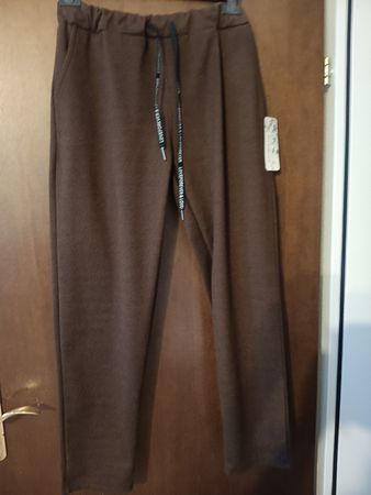 wunderschöne Damen Herbst Hose braun mit Kordelzug neu 