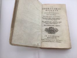 Il Segretario moderno, Venezia, 1779