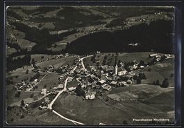 Mogelsberg, Ortsansicht vom Flugzeug aus