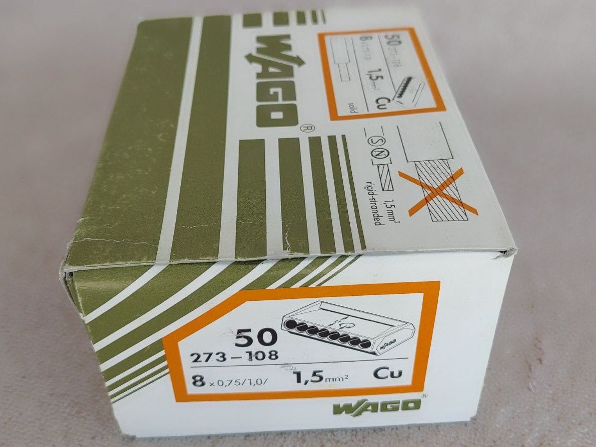 Wago Componenti elettronici: Wagoklemmen 8x 1.0 / 1.5 mm2 – Nuovo e nell'imballaggio originale da Strengelbach venduto da Phorensic_30 3