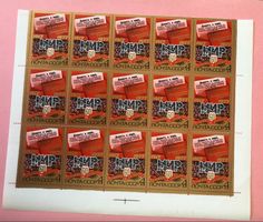 Briefmarken aus Sowjetunion Bogen Oktoberrevolution  