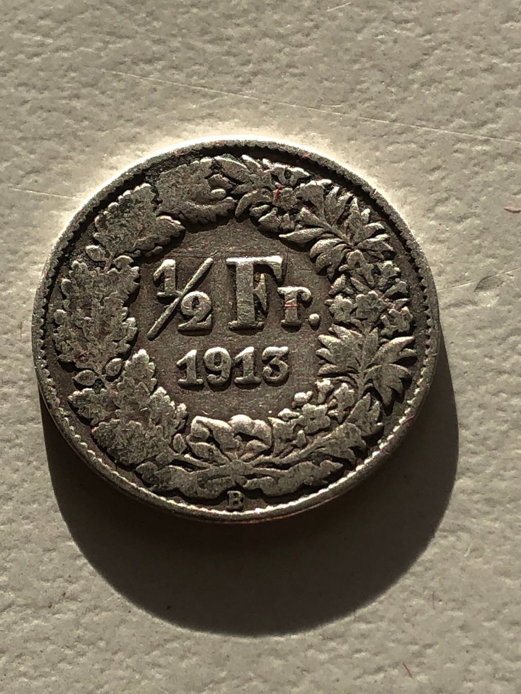 Alle Münzen: 50 Rp. 1913 – Gebraucht aus Schötz von Odpa