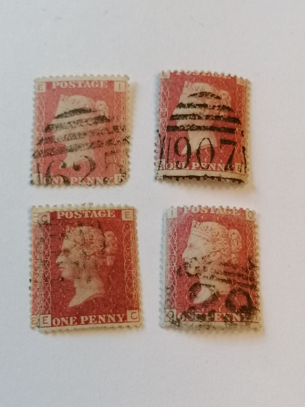 Tutti i francobolli: 4mal One Penny red 1856-81  – Usato da Happerswil venduto da tschergi
