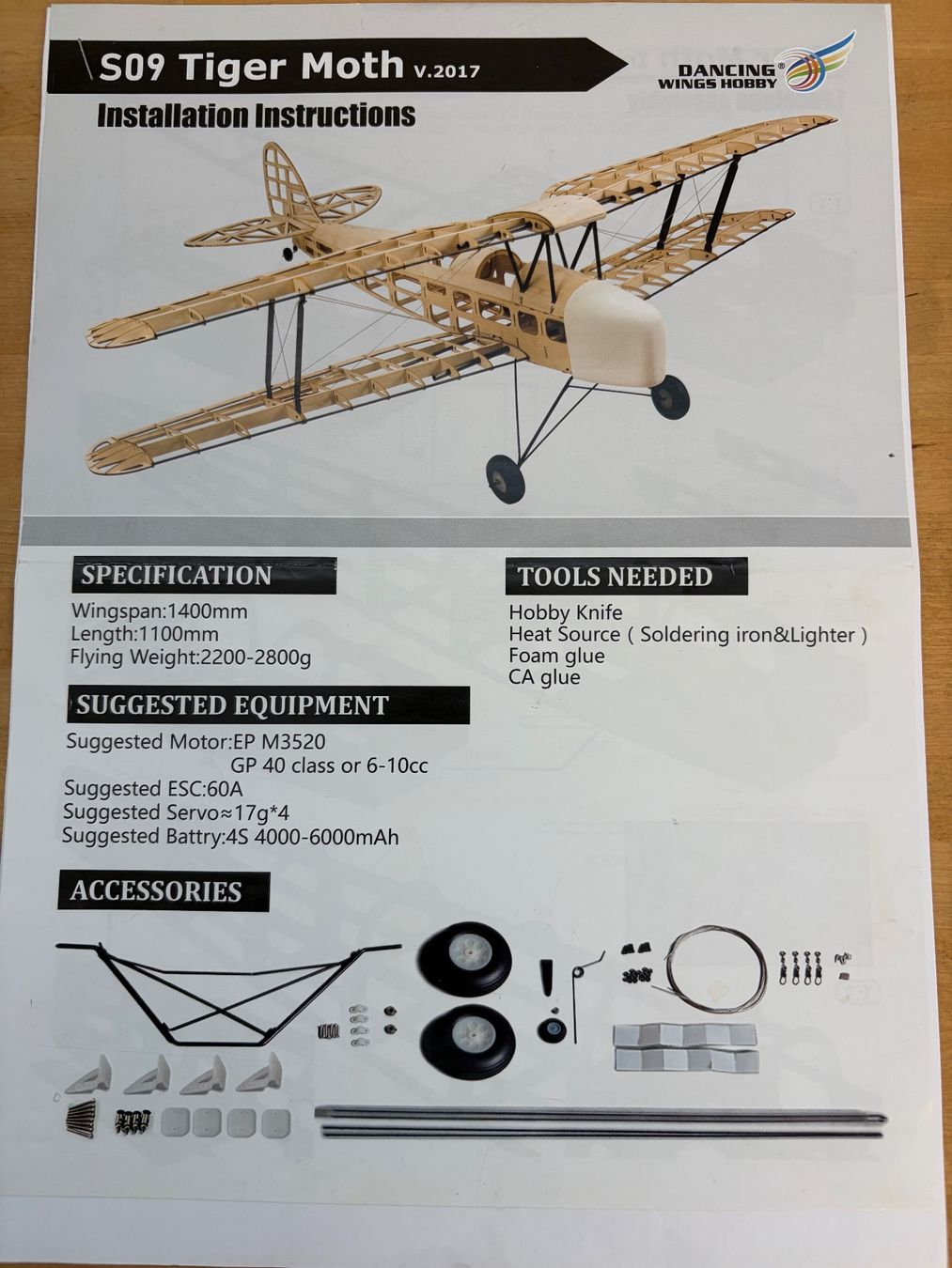 Modellismo RC: Tiger Moth 140cm Spannweite – Usato da Knonau venduto da Cirrus7 8