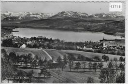 Seengen und die Alpen