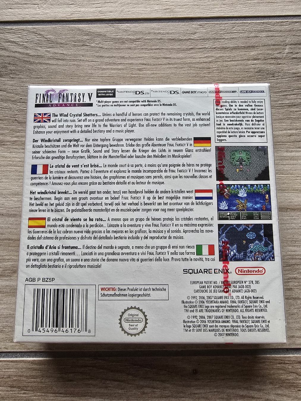 Nintendo Giochi: Final Fantasy V Advance Neuf – Nuovo e nell'imballaggio originale da Chézard-St-Martin venduto da arkanges25 1