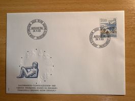 Original Briefmarkenbrief Dauermarken Tierkreiszeichen 1983