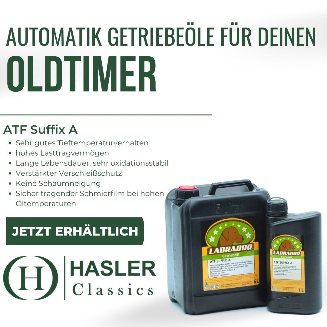 Öl und Additive: Automatik Getriebeöl ATF Suffix A – Neu und originalverpackt aus Guntershausen von Hasler-Classics 2