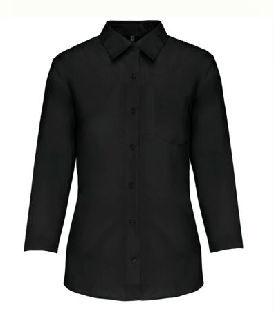 Schwarze Bluse, Gr. S, 3/4 Arm, Top Zustand!