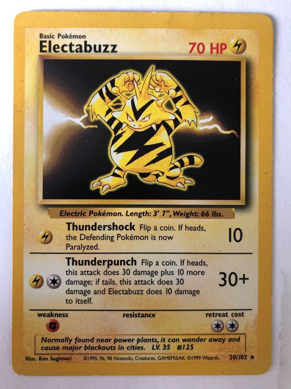 Pokémon Carte collezionabili: Electabuzz - Base Set - Pokemon – Usato da Nussbaumen AG venduto da Bika-Shop