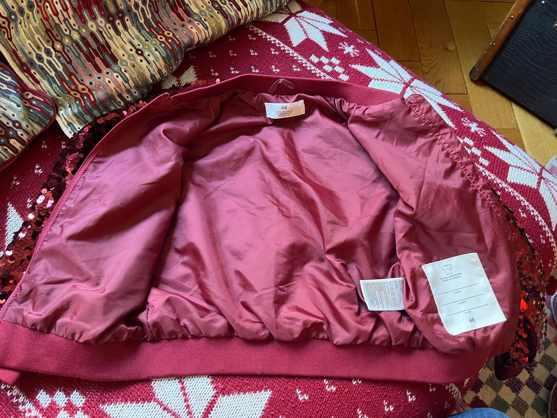 H&M Giacche & Cappotti: Beautiful red sequin jacket age 6-7 years/122 cm – Nuovo (secondo la descrizione) da Genève venduto da dmt_y25y 6