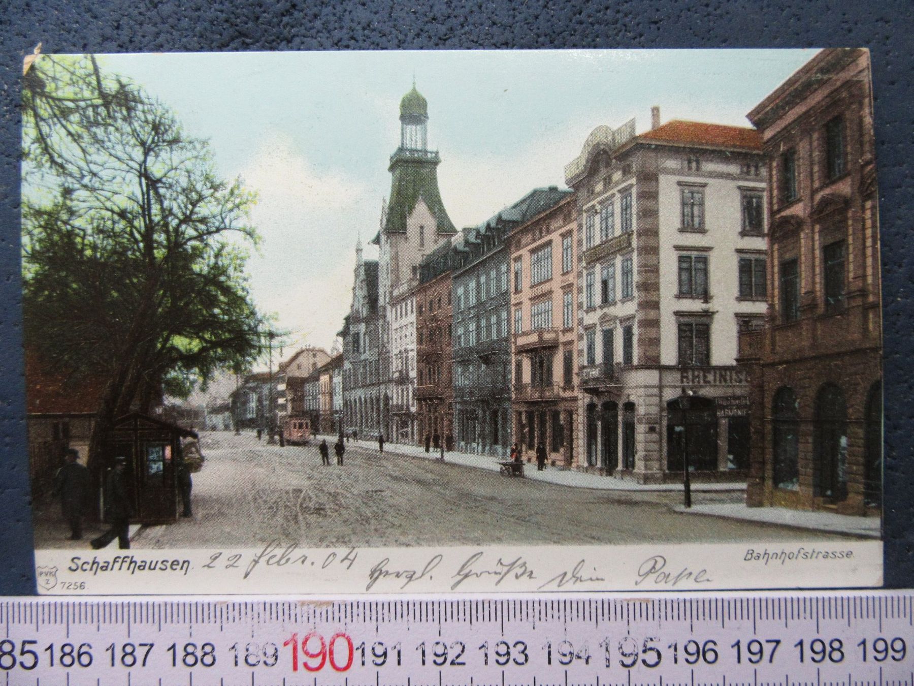 Cartoline postali: SCHAFFHAUSEN BASHNHOFSTRASSE 1904 AK SH – Usato da Ettingen venduto da Hausi4711