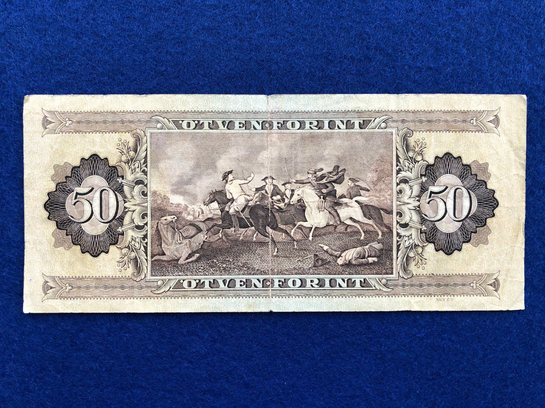 Banknoten: Budapest 1980 - Ungarn - 50 Forint – Gebraucht aus Pfäffikon SZ von Sieben77 1