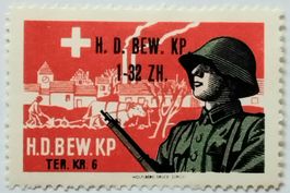 Soldatenmarke 2.WK, HD Bewachungs Kp 1-32 ZH, Wi HD-Bew 32