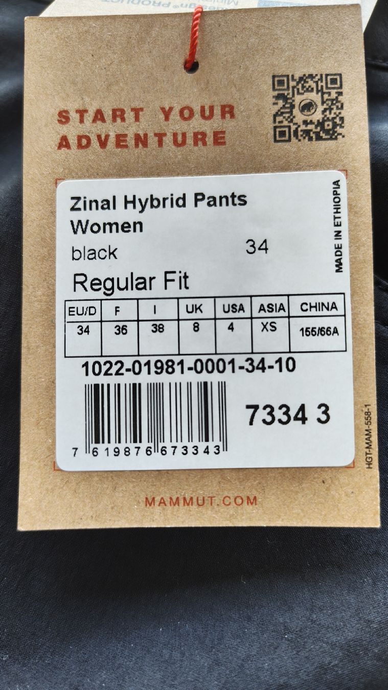 Pantaloni: Mammut Wanderhose Damen – Nuovo e nell'imballaggio originale da Othmarsingen venduto da aar_x9hh 2