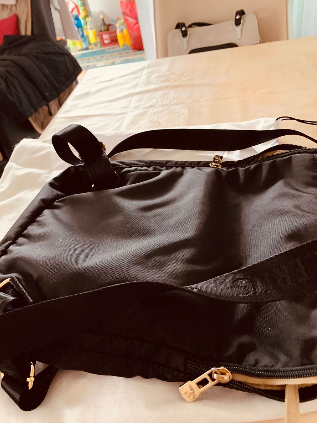Maison Mollerus Zaini: Mollerus Rucksack, schwarz, Stoff – Nuovo (secondo la descrizione) da Bülach venduto da sadiZH 2