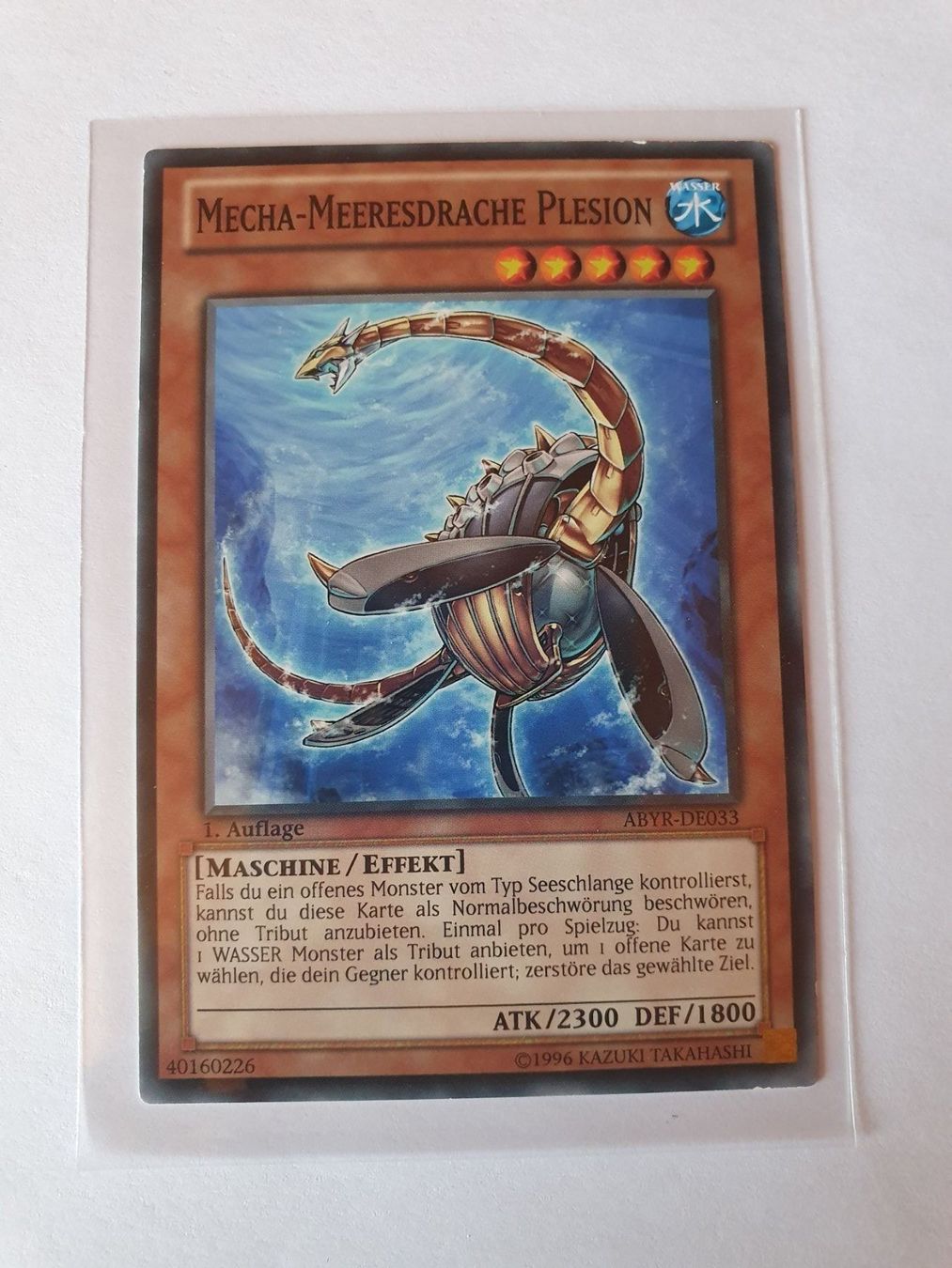 Yugioh Sammelbilder & Trading cards: Yugioh Mecha- Meeresdrache Plesion Card – Gebraucht aus Oberdorf BL von BaldenEagle