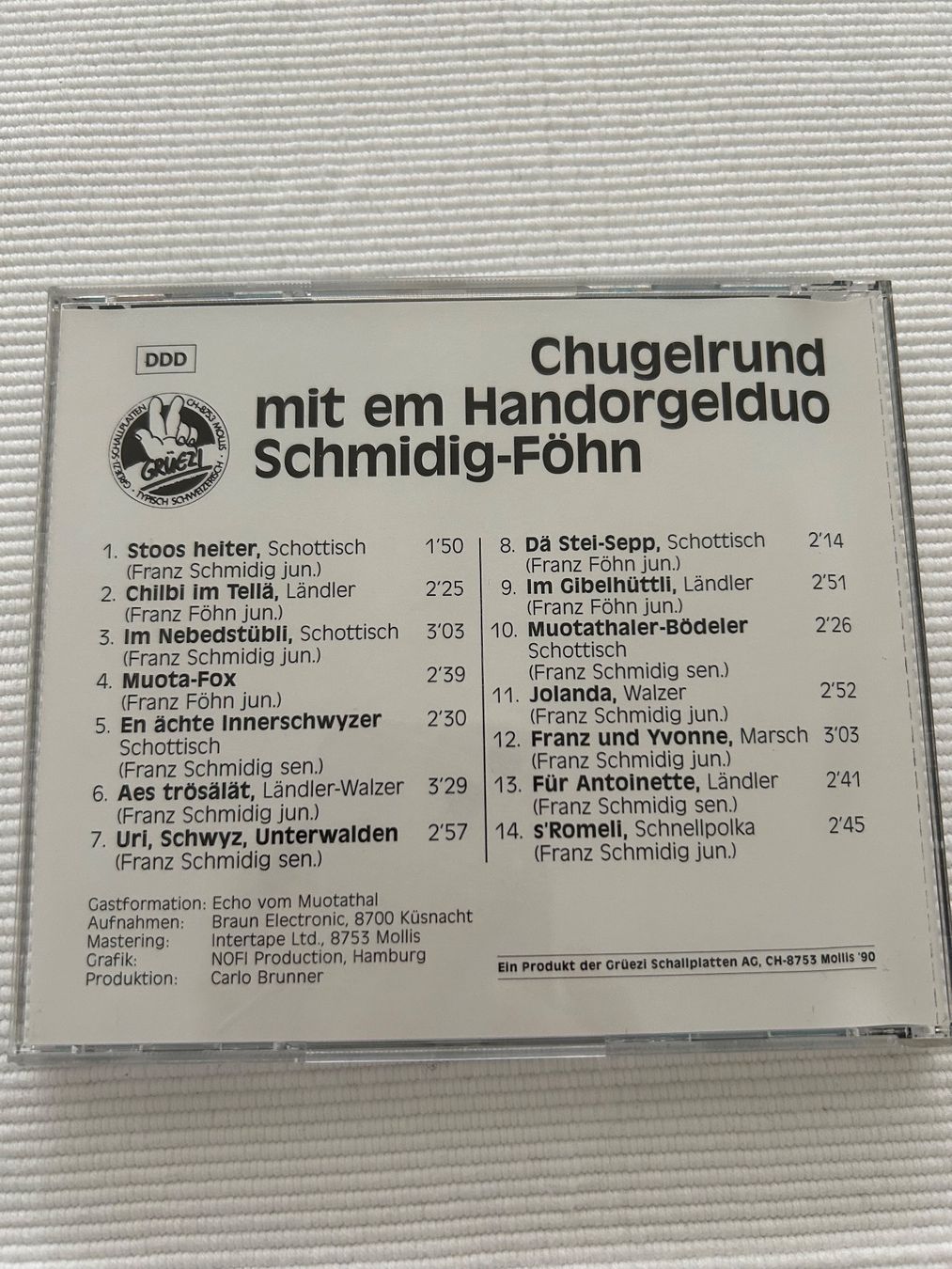 CDs: CD von Handorgel-Duo Schmidig-Föhn – Gebraucht aus Aesch BL von Regenbogen024 1