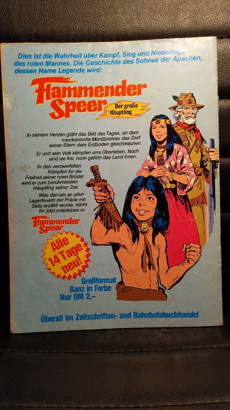 Fumetti: Comic: Flammender Speer - Der grosse Häuptling, Nr. 22 – Usato da Niederscherli venduto da Mon_Art 1