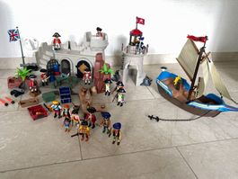 Playmobil Burg Piraten Schiff Turm Kanone