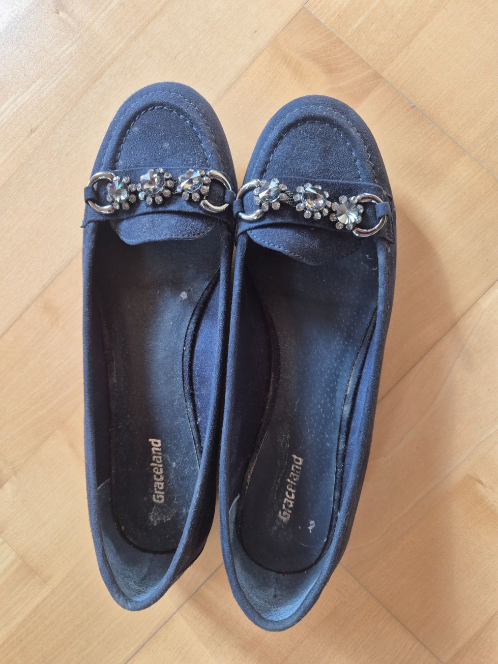 Scarpe da donna: Graceland Slipper, dunkelblau, Grösse 38 – Usato da Trimbach venduto da Empire04