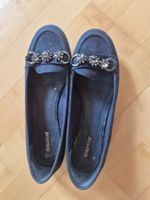 Graceland Slipper, dunkelblau, Grösse 38