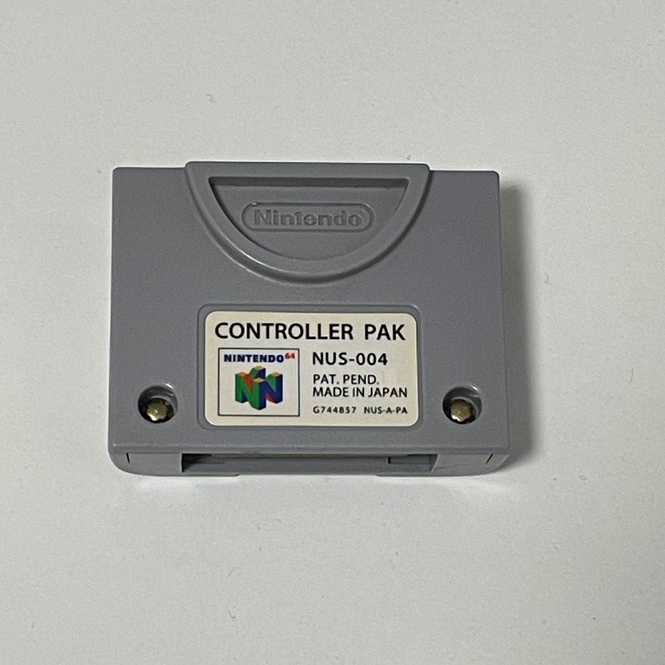 Cartes mémoire: Controller Pak – D'occasion à Mollis par GamingCorner