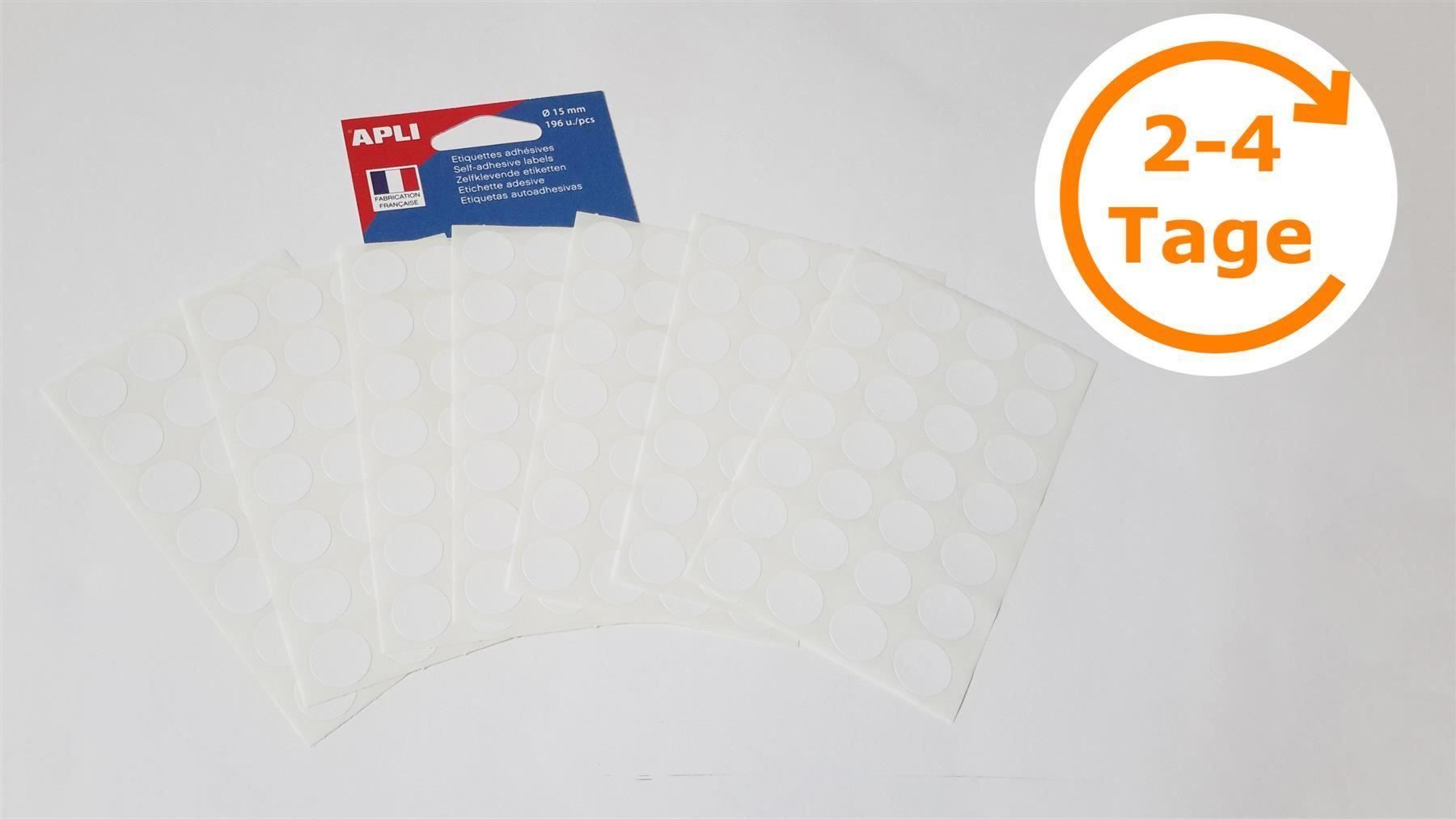Sticker: Markierungspunkte, weiss, 15mm, 196 St. – Nuovo e nell'imballaggio originale da St. Gallen venduto da cointec