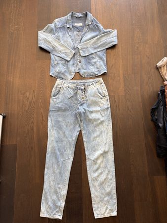 Damen Jeans Jacke und Hose Set Kenny S. Grösse M