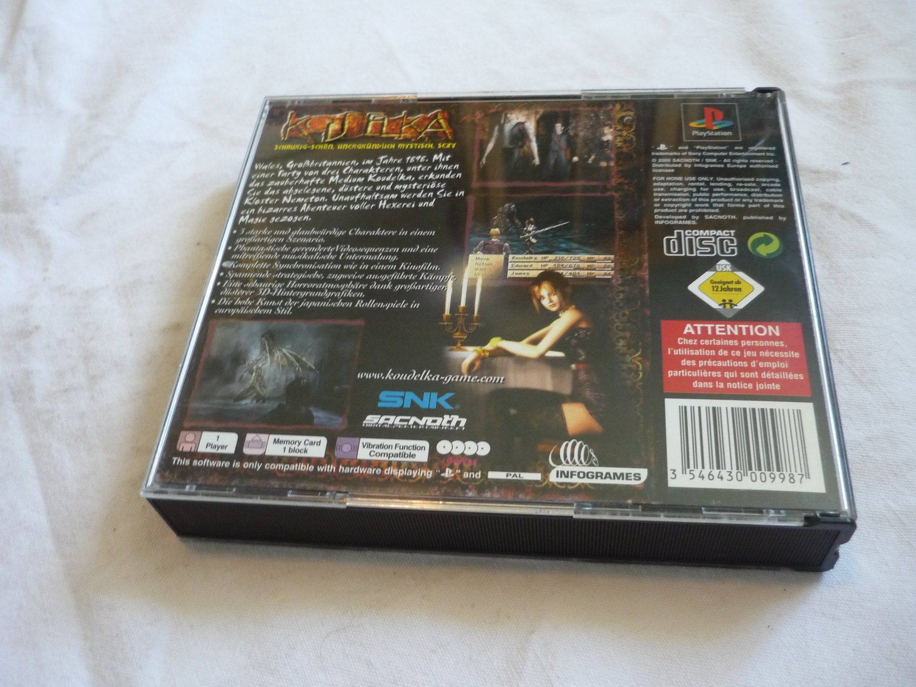 Sony Giochi: Videospiel - PS1 Playstation - Koudelka – Usato da Beringen venduto da zzRegal 2