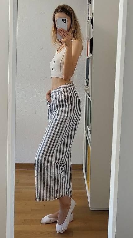 Pantalons: Leinen Hose straight flowy Grösse 36 – D'occasion à Buttisholz par sch_7jfz 1