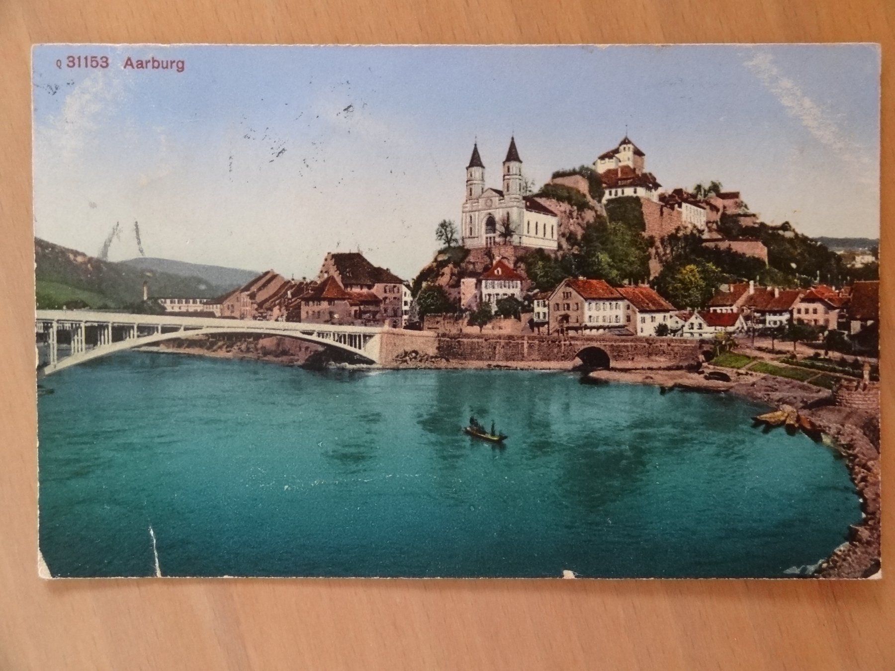 Ansichtskarten: Aarburg - AG - 1918 – Gebraucht aus St Léonard von Riglin