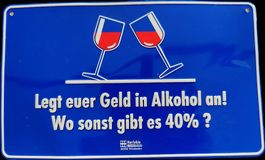 Witziges Blechschild 25x15 cm