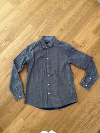 Celio Atelier Hemd Slim Fit blau gemustert Grösse L