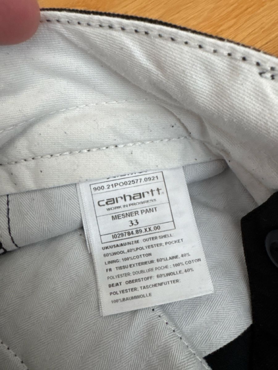 Carhartt Pantaloni: Carhartt Mesner Pant, Schwarz, Grösse 33 – Usato da Zürich venduto da dominic_z 3