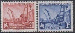 Deutschland (DDR) 1956 Leipziger Messe-Foire Printemps