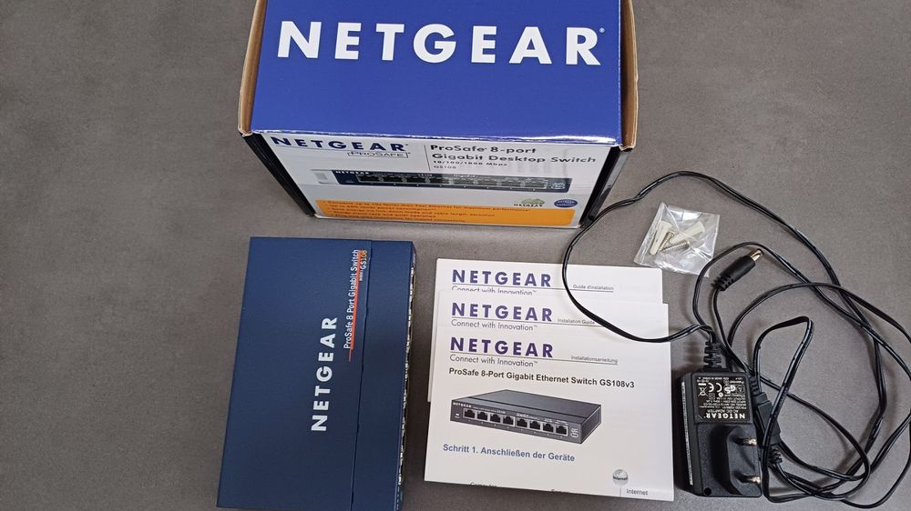 Netgear ProSafe GS108 8-Port Gigabit Switch (Neu (gemäss Beschreibung ...