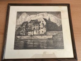En parfait état Gravures de J. Müller um 1920 Basel Bale