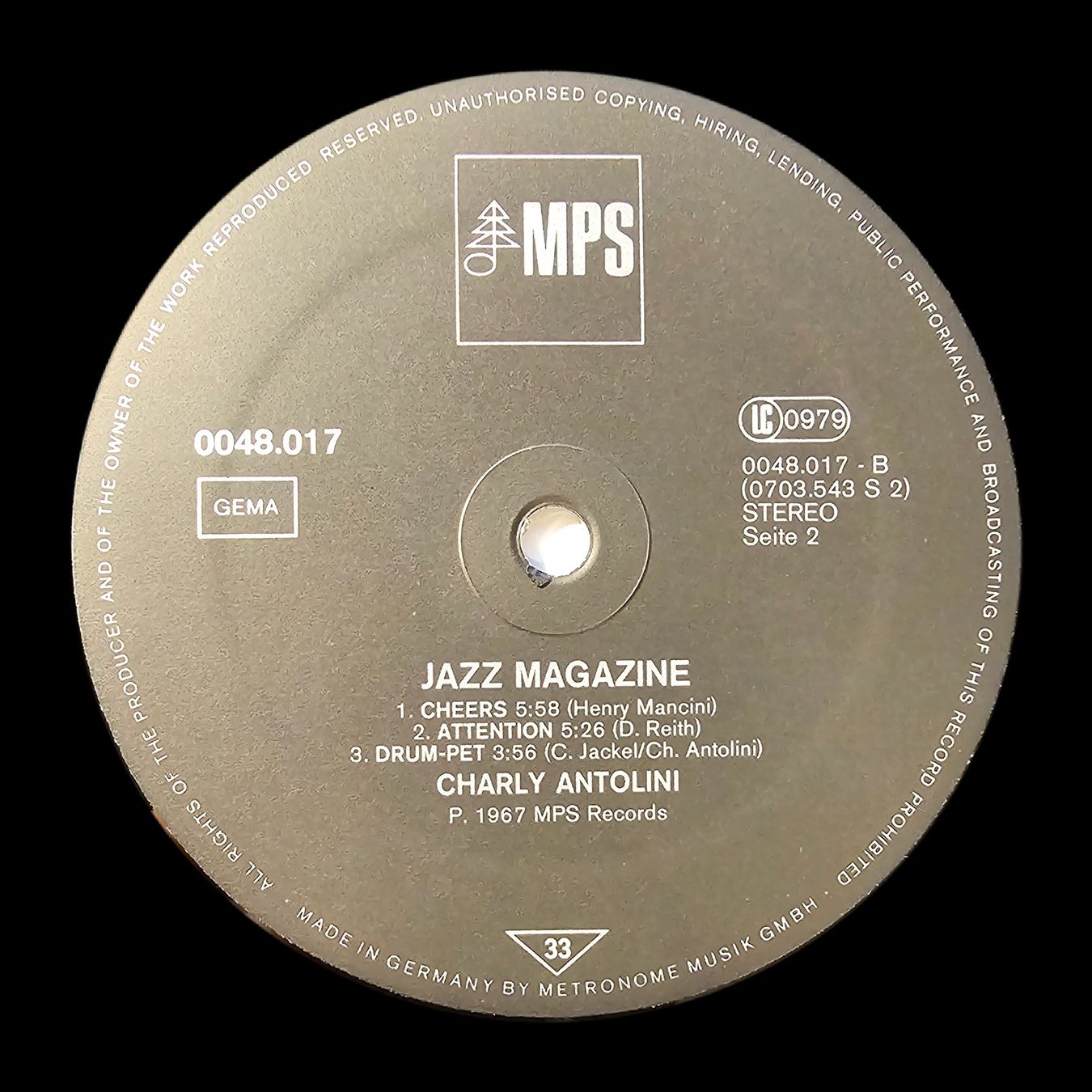 Schallplatten: Charly Antolini - Jazz Magazine – Gebraucht aus Wahlen b. Laufen von Cg10 3