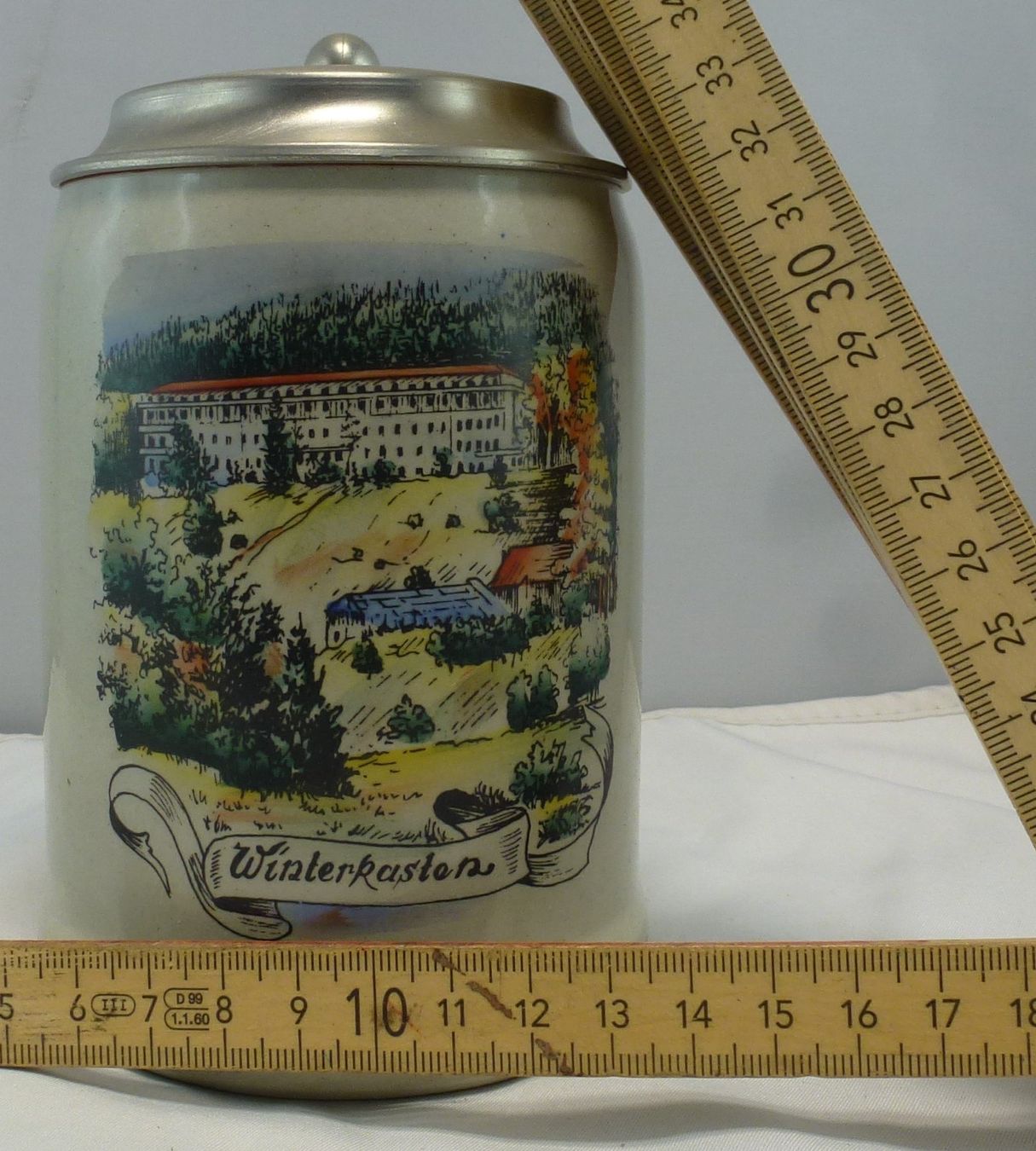 Gläser: Bier-Humpen Winterkasten – Gebraucht aus Murgenthal von B.StM
