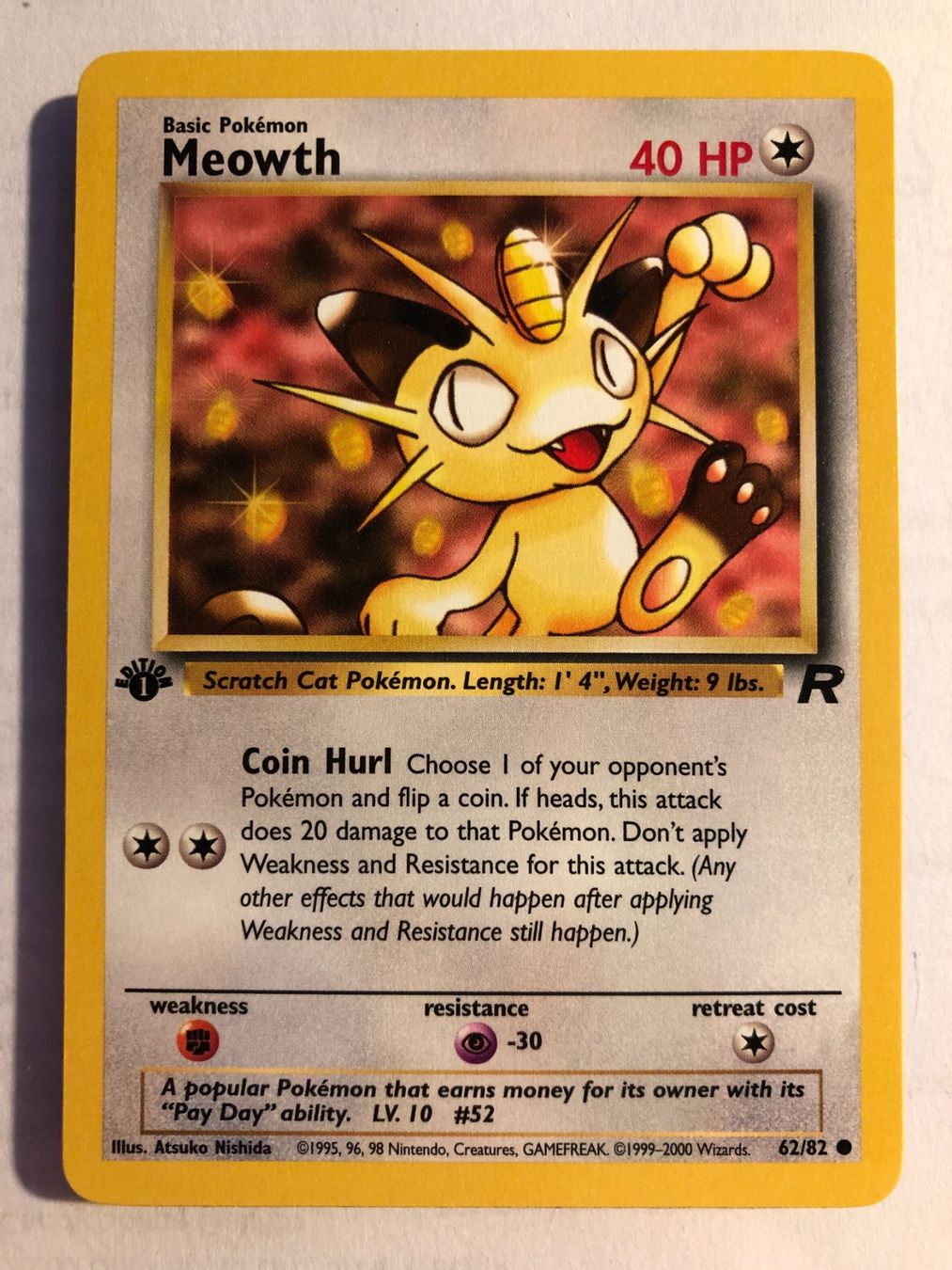 Cartes à collectionner: Meowth 1st Team Rocket - MINT - ab 1.- – D'occasion à Giubiasco par dan_pr8b
