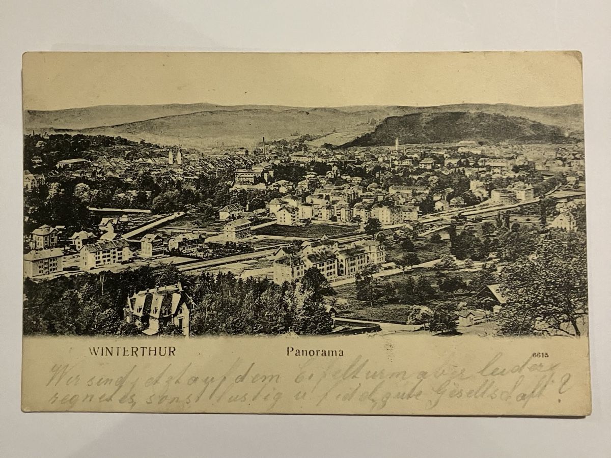 Cartes postales: Winterthur Panorama, alte Ansichtskarte – D'occasion à Bauma par Baumer71