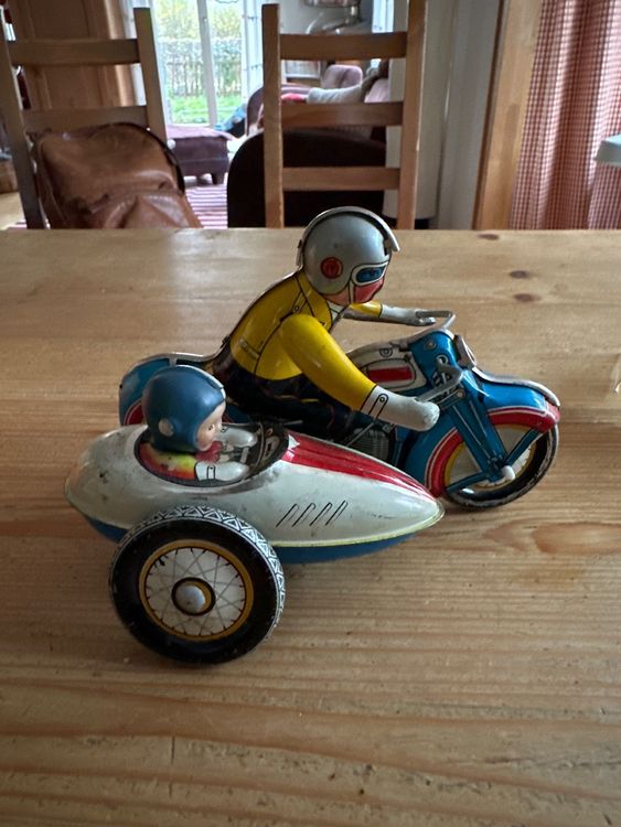 MSB 1012 Strassenwalze Dampfwalze Blechspielzeug tracteur chantier toy tin rare