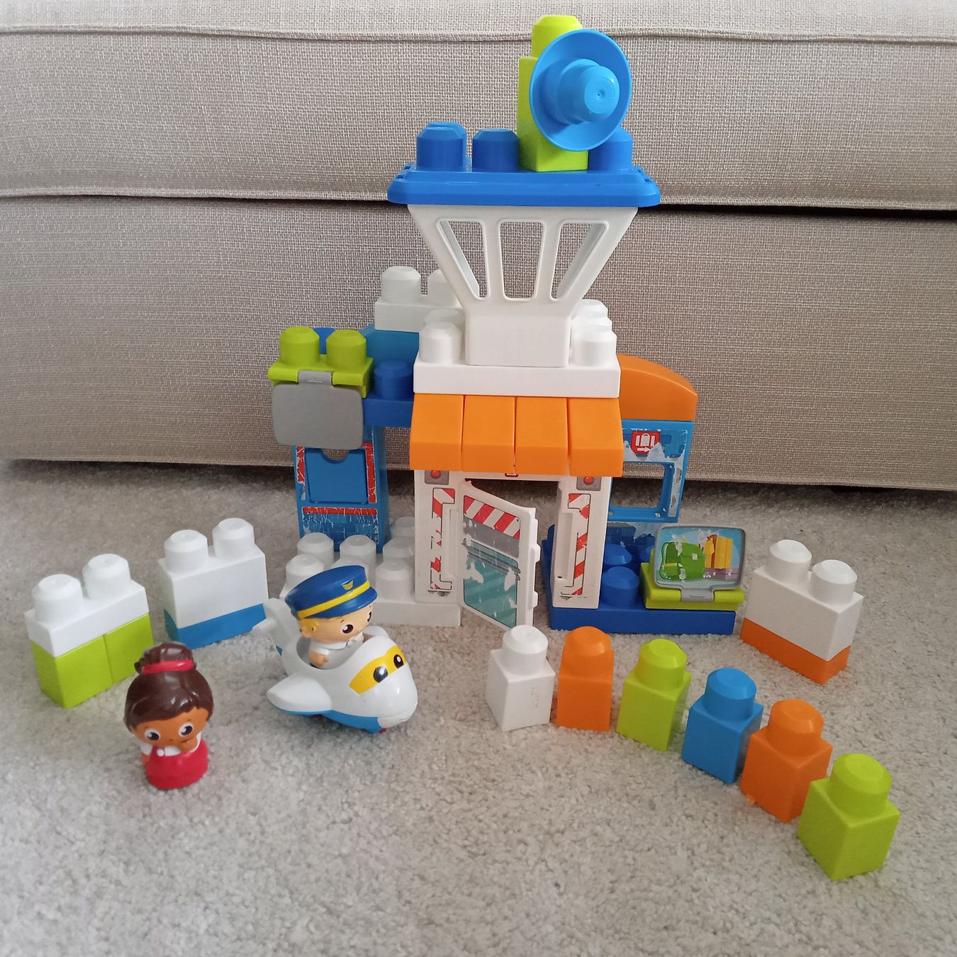 Fisher-Price Jouets: Bausteine Mega Blocks Learn 40 Stk. + Airport – D'occasion à Baden par Gian_Lu 4