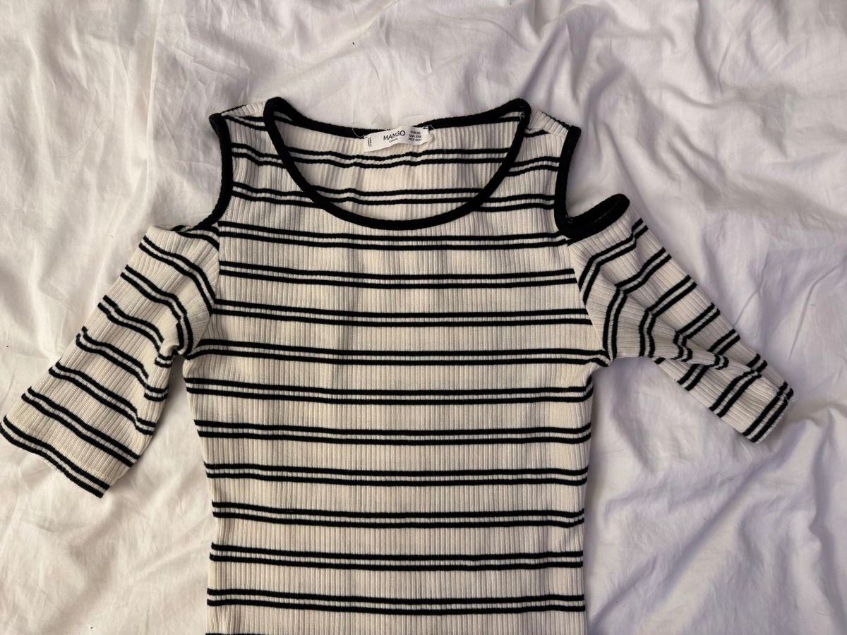 Mango Vestiti: Robe Mango rayée épaules dénudées - Taille XS – Usato da Vandoeuvres venduto da Zoccoli11