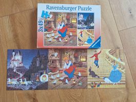 2x Puzzle 49 Teile komplett