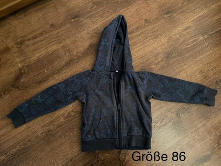 Hoodie Jacke mit Muster, Gr. 86, Top Zustand für Herbst!
