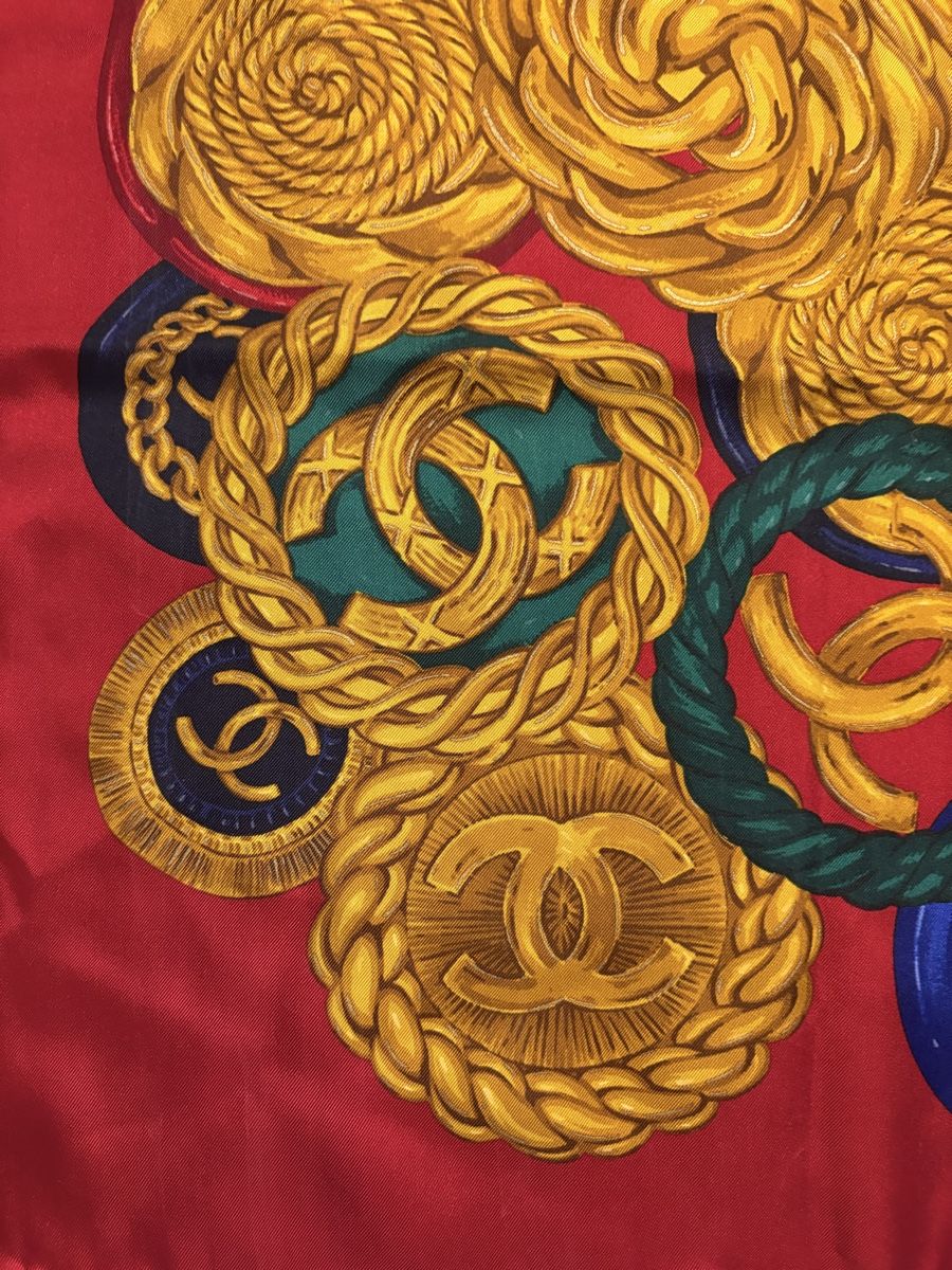 Chanel Foulards, Tücher & Schals: CHANEL Schal – Gebraucht aus Rotkreuz von Vintage_lover1 4