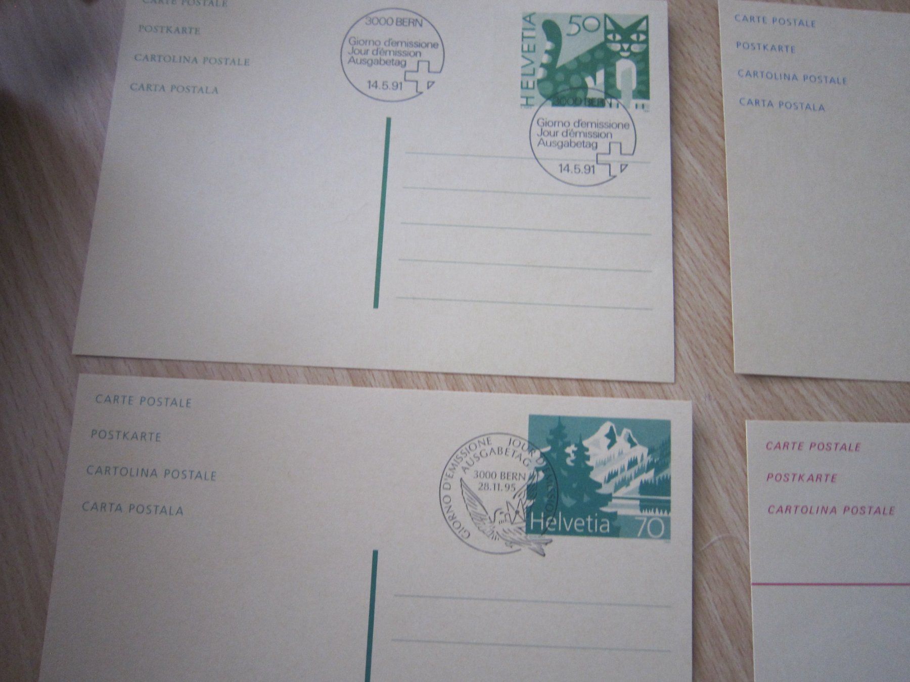 Tutti i francobolli: Lot O8 schöne Postkarten – Usato da Giubiasco venduto da sal_9j6w 1